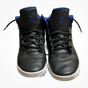 Nike Airco Jumpman Black Tennis Shoes w/ Blue Jordan Logo, Men’s Sz 12, Preowned